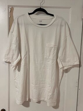 GAP Men's White Pocket T-Shirt, XL Tall